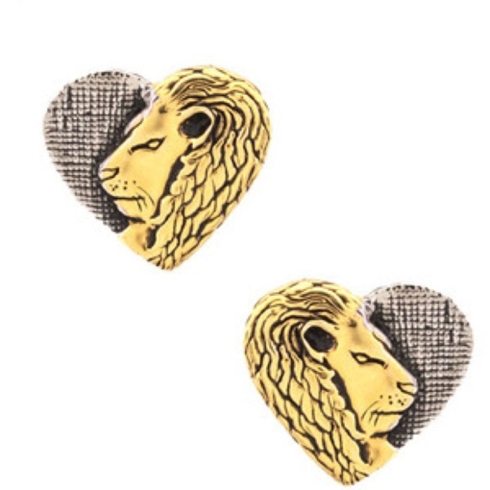 Zoe & Morgan Lion Heart Earrings
